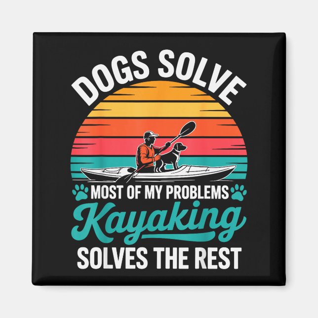 Kayak Novelty For Men Women Kayaker Kayaking Kayak Magnet (Front)