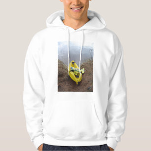 Kayak on shore hoodie