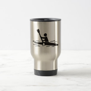 Kayak Outline Travel Mug