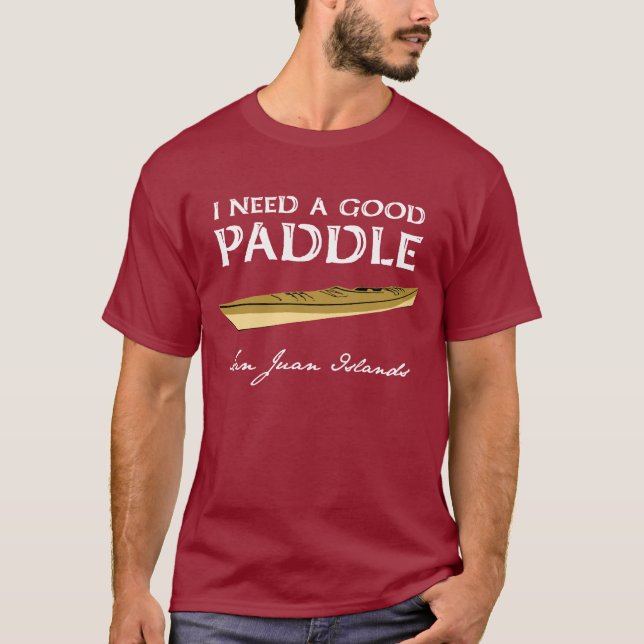 Kayak Paddler Man's Tee (Front)
