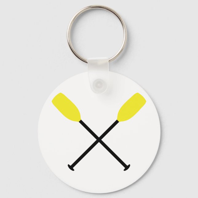 kayak paddles crossed key ring (Front)