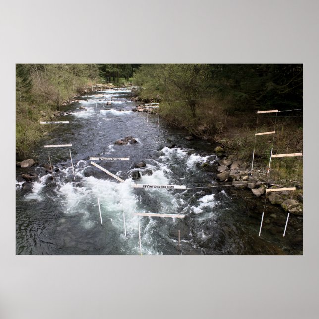 Kayak Race Markers Print (Front)