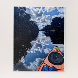 Kayak Reflections on Lake Jigsaw Puzzle