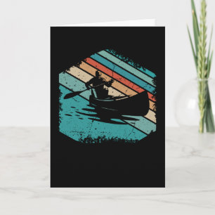 Kayak Retro Vintage Water Sports Card