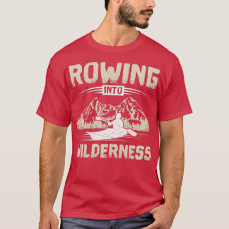Kayak Rowing into wilderness T-Shirt