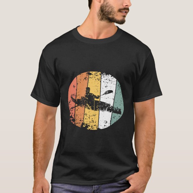 Kayak Rowing Rower Vintage T-Shirt (Front)