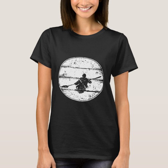Kayak Rowing Vintage T-Shirt (Front)