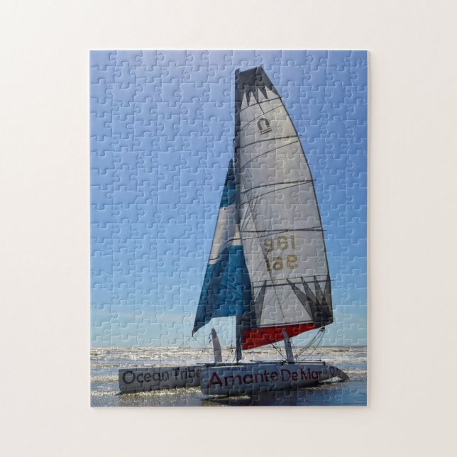 Kayak Sail Boat Texas. Jigsaw Puzzle (Vertical)