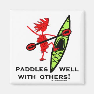 Kayak Shirt, Kayak Gift, Bumper Sticker and more! Magnet