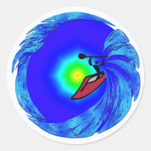 Kayak Souls Sight Classic Round Sticker