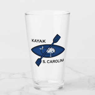 Kayak South Carolina Flag Glass