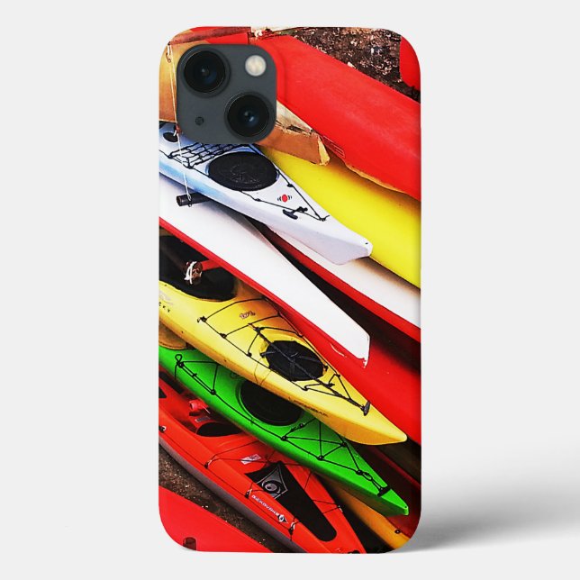 Kayak Stack – Outdoor Vibes Phone Case iPhone 13 (Back)