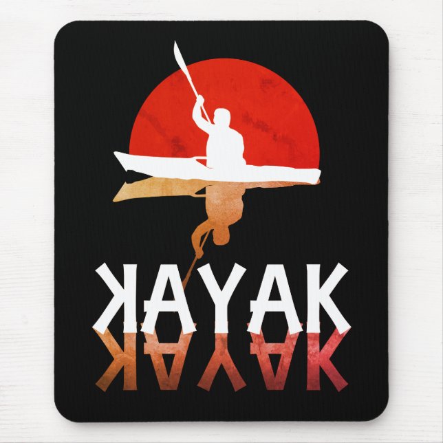 Kayak Sunset Mouse Mat (Front)