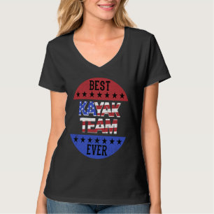Kayak Team Independence Day Patriotic Kayaker USA T-Shirt