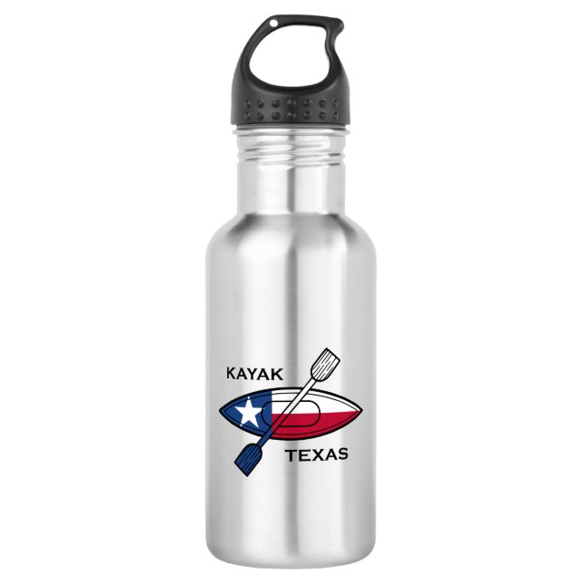 Kayak Texas Flag 532 Ml Water Bottle (Front)