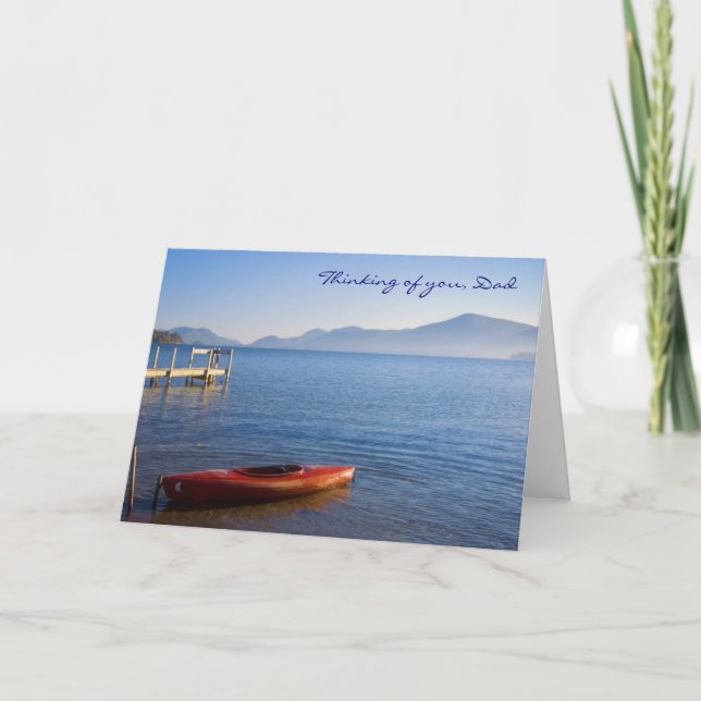 Kayak, Thinking of you, Dad Card (Front)