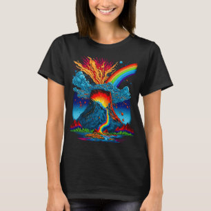 Kayak Water Volcano Lover Geology Teacher Funny Ge T-Shirt