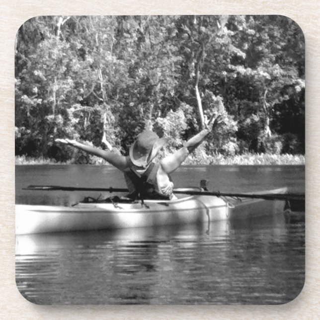 kayak woman coaster (Front)