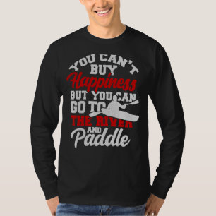Kayak Women Rafting Male Adults Paddling Waterspo T-Shirt
