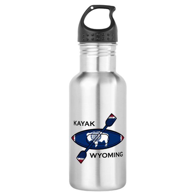 Kayak Wyoming Flag 532 Ml Water Bottle (Front)