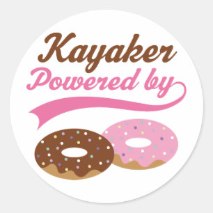 Kayaker Funny Gift Classic Round Sticker