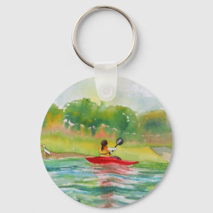 Kayaker Key Chain for the Kayak Lover