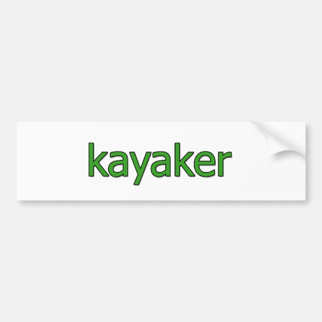 Kayaker Logo Bumper Sticker (Front)