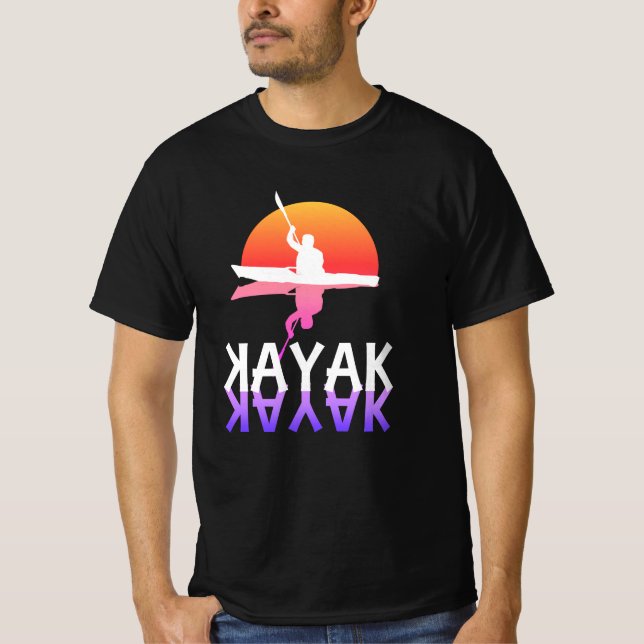 Kayaker silhouette | Kayaking T-Shirt (Front)