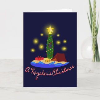 Kayakers Christmas Card