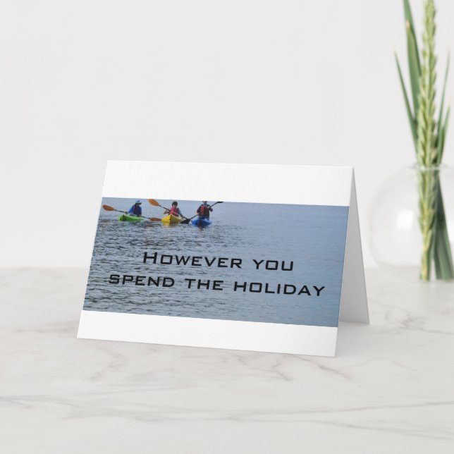 KAYAKER'S CHRISTMAS-ENJOY THE HOLIDAY (Front)