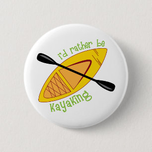 Kayaking 6 Cm Round Badge