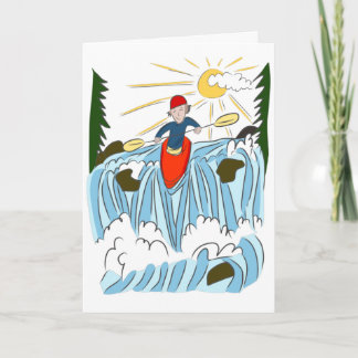 Kayaking adventure birthday card