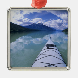 Kayaking at the end end of Azure Lake in Wells Metal Tree Decoration