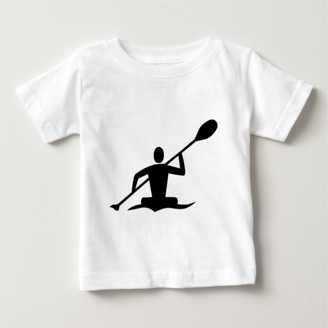 Kayaking - Black Baby T-Shirt (Front)