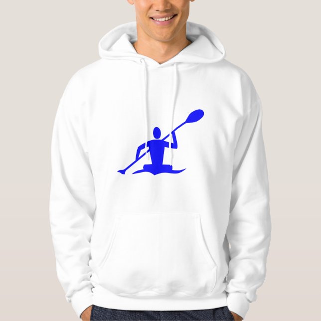 Kayaking - Blue Hoodie (Front)
