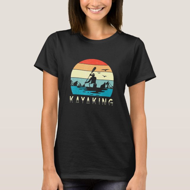 Kayaking Canoeing Camping River T-Shirt (Front)