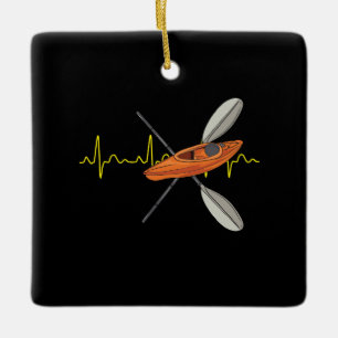 Kayaking Canoeing Ceramic Ornament