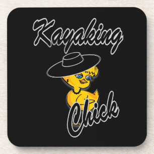 Kayaking Chick #4 Coaster