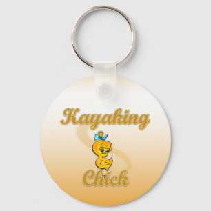 Kayaking Chick Key Ring