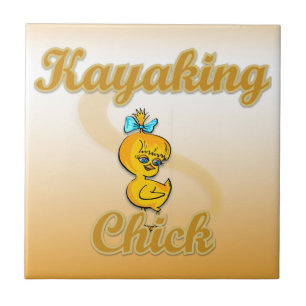 Kayaking Chick Tile