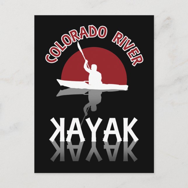 Kayaking Colorado River - Kayak Postcard (Front)