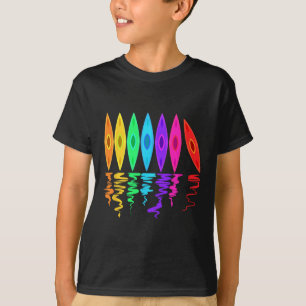 Kayaking Colourful Kayaks For Kayak Trip Boating T T-Shirt