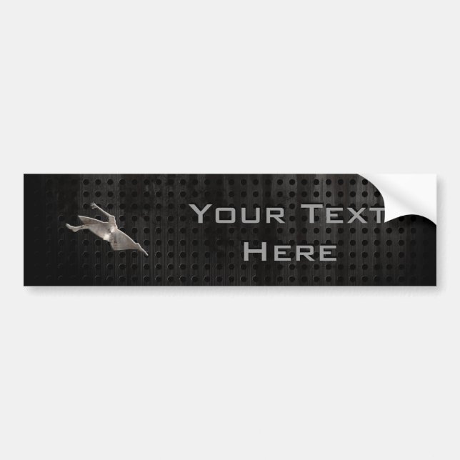 Kayaking; Cool Black Bumper Sticker (Front)
