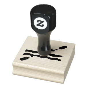 Kayaking Design Wooden Stamp