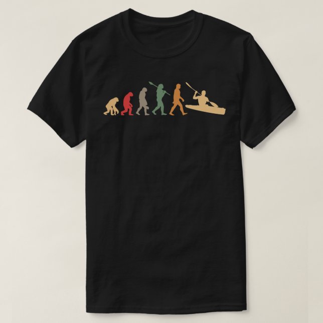 Kayaking evolution vintage T-Shirt (Design Front)