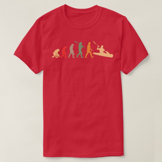 Kayaking evolution vintage  T-Shirt (Design Front)