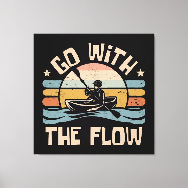kayaking-funny canvas print (Front)
