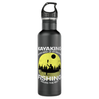 Kayaking, funny fishing 710 ml water bottle