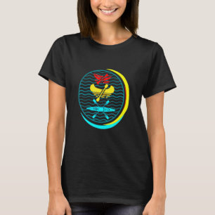 Kayaking Gets Me Retro Paddel Together Kanu Paddel T-Shirt
