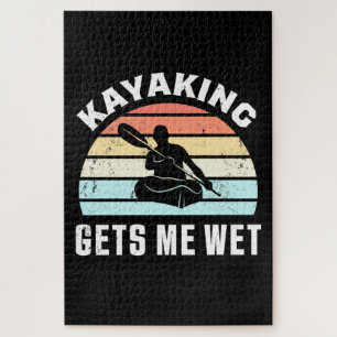 Kayaking Gets Me Wet Jigsaw Puzzle